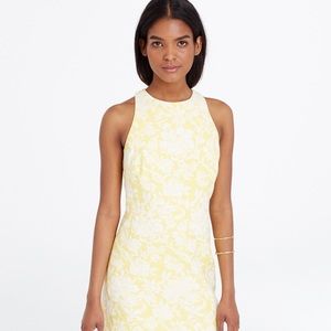 Yellow flower printed dress